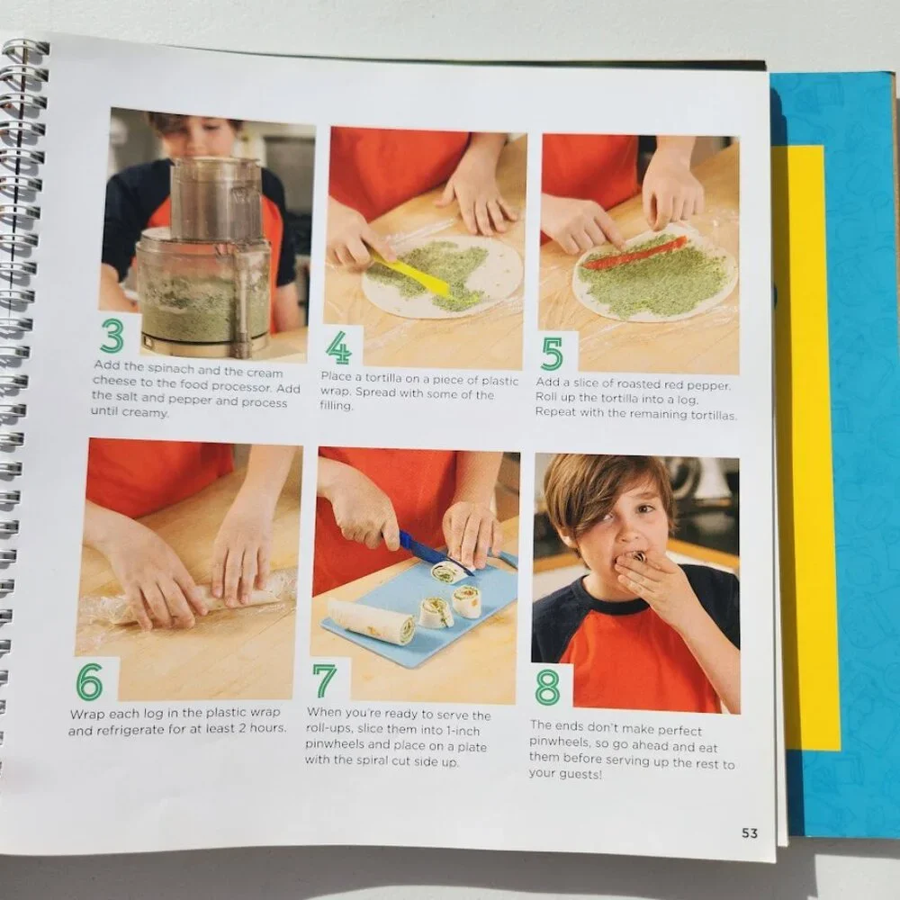 Cooking Class 57 Fun Recipes Kids Cookbook Book Recipe Cards Stickers